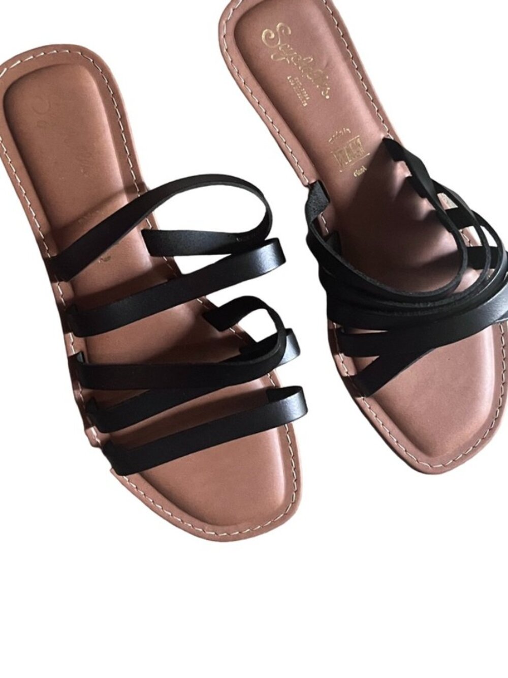 Seychelles black strappy sandals